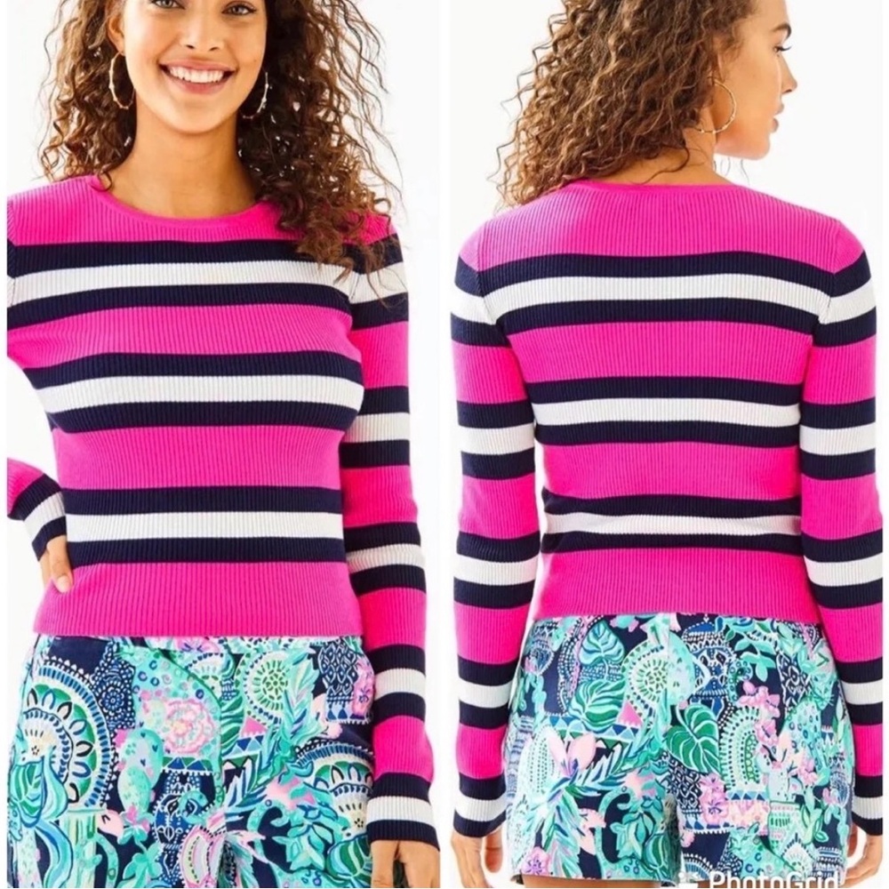 Lilly Pulitzer stripe sweater size M medium